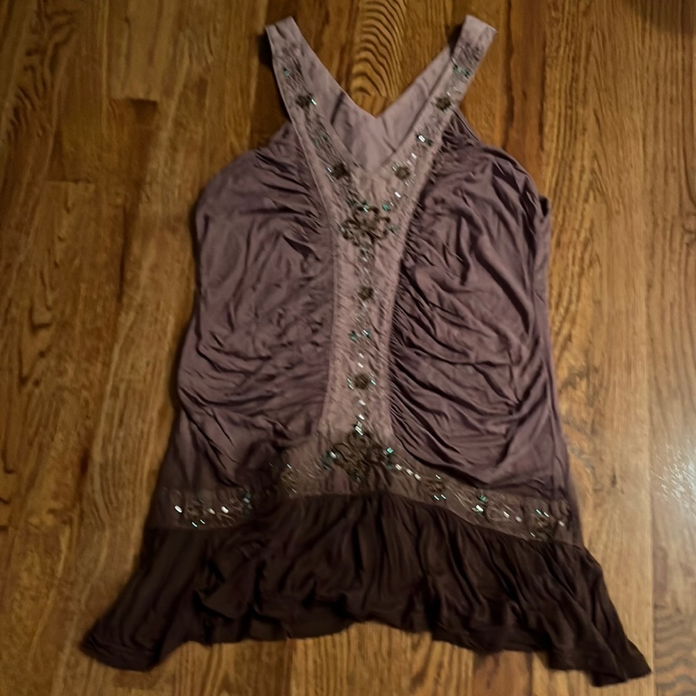 Indochine beaded sleeveless top